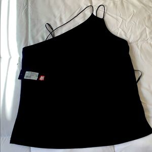 Cleo One Shoulder Top | Black